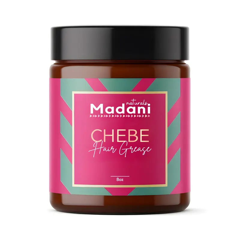 Madani Naturals Chebe Grease – Soin Vegan Hydratant pour Cheveux au Romarin