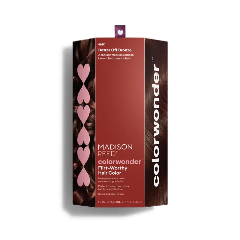 Madison Reed colorwonder Demi-Permanent Better Off Bronze (6MC Brun auburn moyen), sans ammoniaque, non testé sur les animaux | Pack de 1