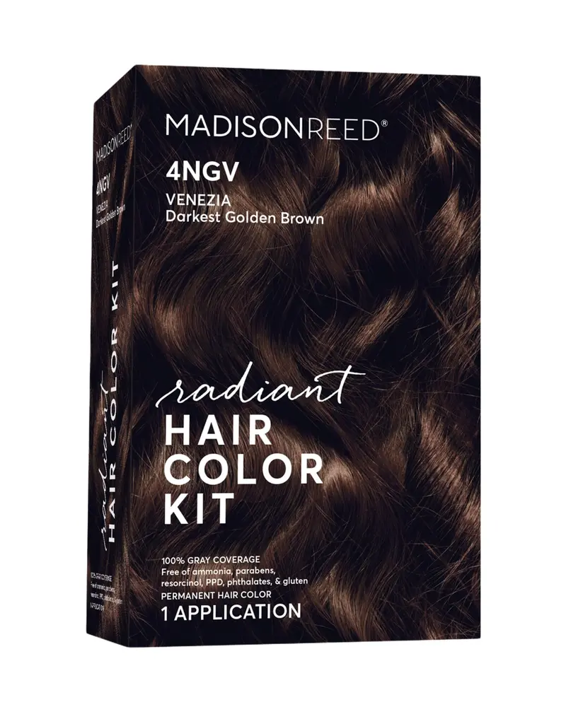 Madison Reed Radiant Color Kit – 4NGV Venezia Brun Doré Foncé, Coloration Permanente Sans Ammoniaque et Sans PPD | 1 Pack