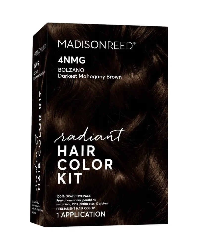 Madison Reed Radiant Color Kit 4NMG Bolzano – Brun chocolat noir avec reflets acajou, coloration permanente sans ammoniaque ni PPD