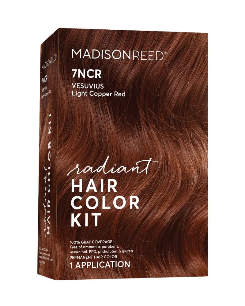 Madison Reed Radiant Color Kit 7NCR Cuivre Clair – Mélange Gris, Sans Ammoniac