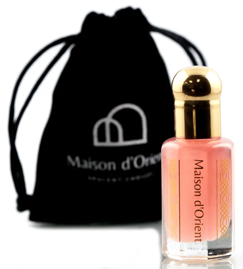 Maison d'Orient Pink Musk – 12 ml, parfum huile vegan sans alcool, notes de rose
