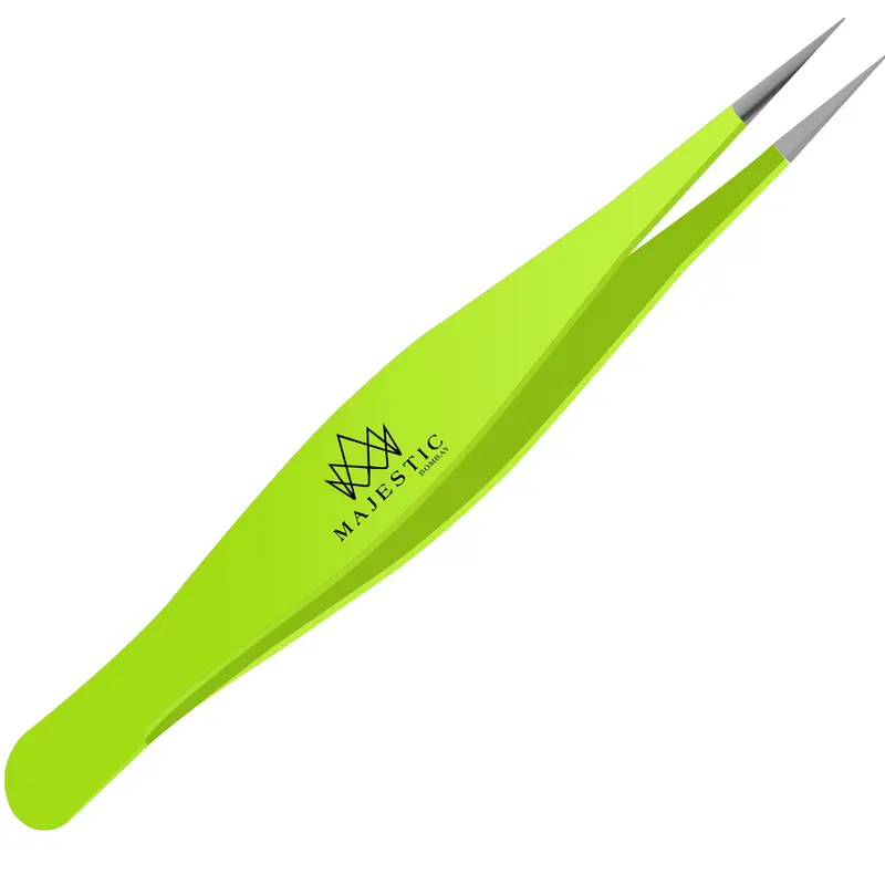 Majestic Bombay Pinces à Pointes Finies – Précision Sourcils & Échardes