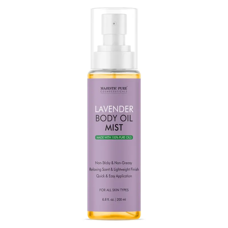 Majestic Pure Brume Huile Lavande – 100% Pure et Naturelle, Hydratation et Massage