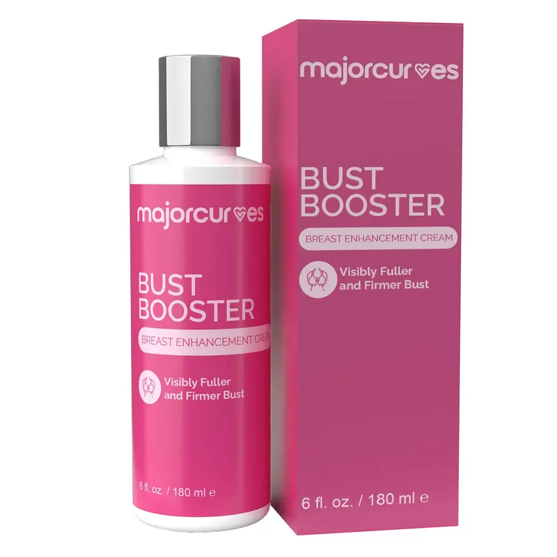 Major Curves Booster de Buste – Crème de fermeté et d’élévation du buste – Volume naturel – Fabriqué aux États‑Unis