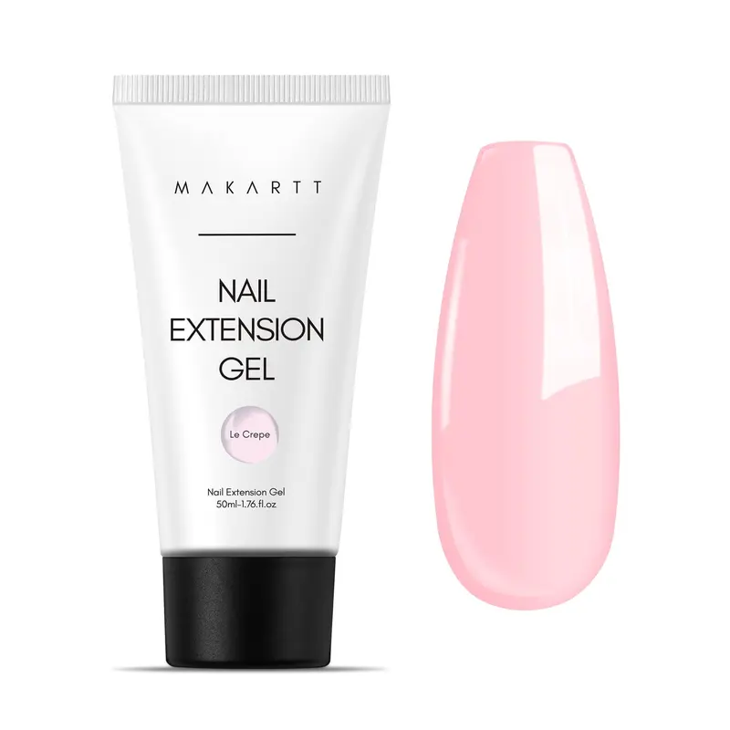 Makartt Gel Poly Sans HEMA – Rose Clair 50 ml pour Extensions et Renforcement Ongles (DIY/Salon)