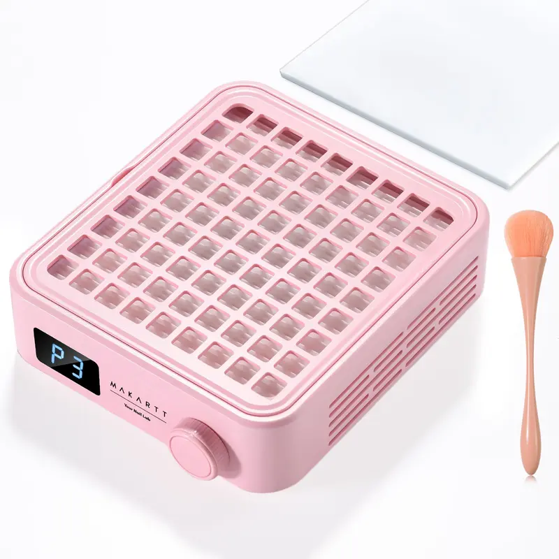 Makartt Mini Collecteur de Poussière pour Ongles — Aspiration Puissante, Écran LED et Filtre Réutilisable