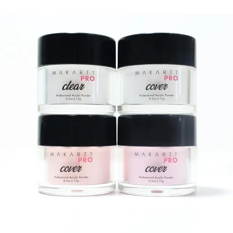 MakarttPro Poudre Acrylique 4 Teintes Froides 0,5oz – Poudres de Couverture Professionnelles