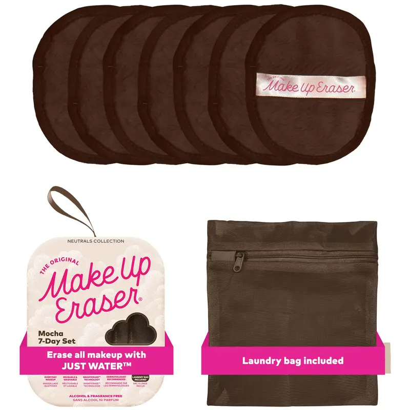 MakeUp Eraser — Ensemble Original 7 Jours Mocha (7 unités)
