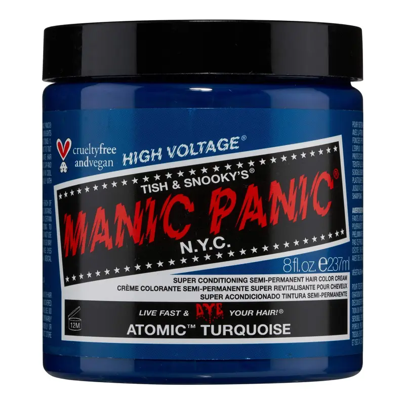 MANIC PANIC – Coloration Semi-Permanente Atomic Turquoise Néon
