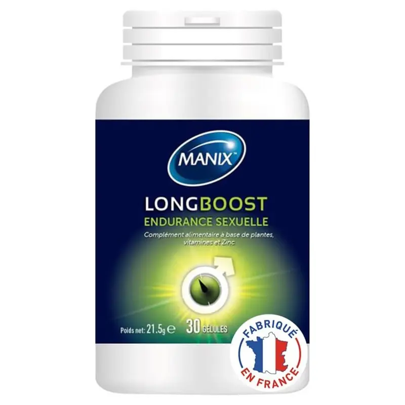 Manix Long boost Endurance Sexuelle, 30 gélules