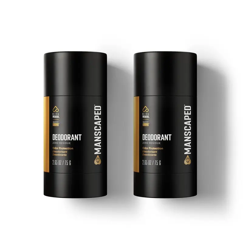 MANSCAPED Déodorant UltraPremium Sans Aluminium – Lot de 2 sticks, parfum Cologne