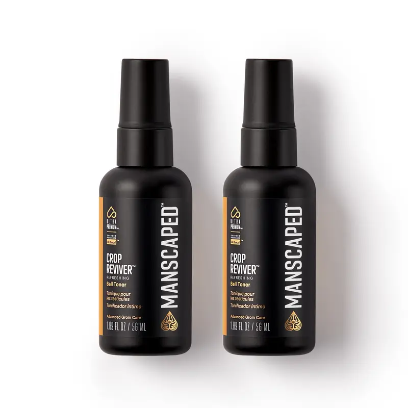 MANSCAPED The Crop Reviver – Tonique hydratant et rafraîchissant pour les parties intimes, 2 × 1,89 fl oz