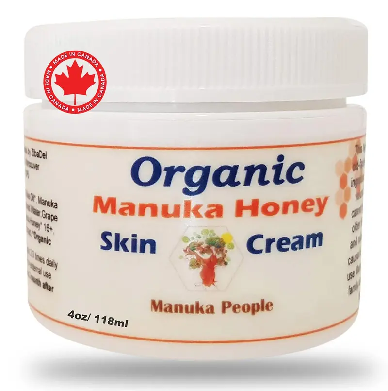 Manuka People – Crème hydratante bio au miel de Manuka, peaux sensibles, Canada (4 oz)