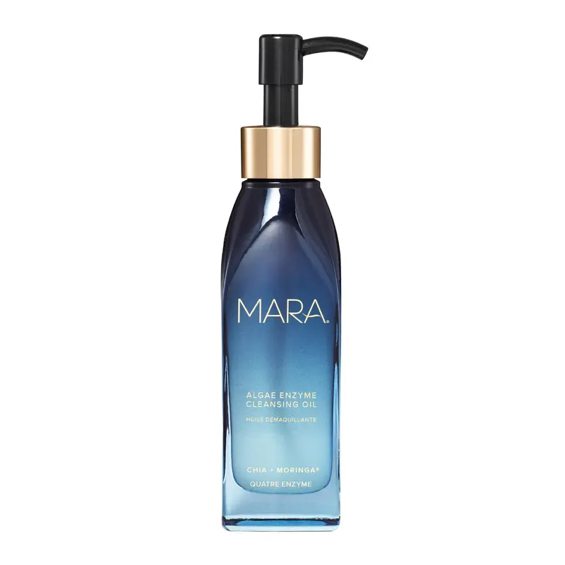 MARA - Huile Démaquillante Enzyme d'Algues avec Chia et Moringa | Nettoyage Hydratant et Exfoliation Pour Tous Types de Peau (4 oz | 120 ml)