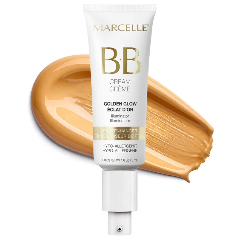 Marcelle BB Crème Éclat Doré – Teinte Universelle, Hydratante et Illuminatrice