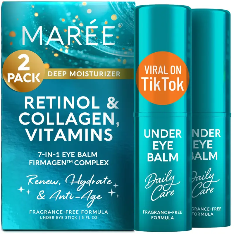 MAREE Baume Contour des Yeux en Stick – Rétinol & Complexe Céramide – 2 PACK Hydratant Visage