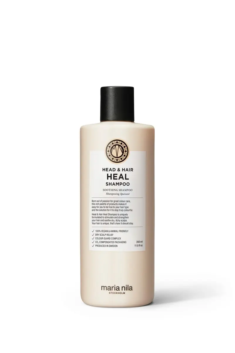 Maria Nila Head & Hair Heal Shampoo – 350 ml, apaise cuir chevelu sec, vegan, sans sulfate ni parabènes