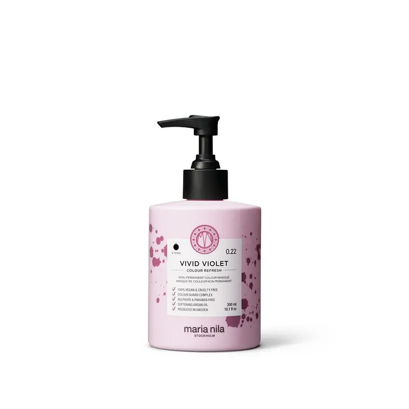 Maria Nila Rafraîchissement couleur violet vif – masque couleur semi-permanent vegan et sans sulfates