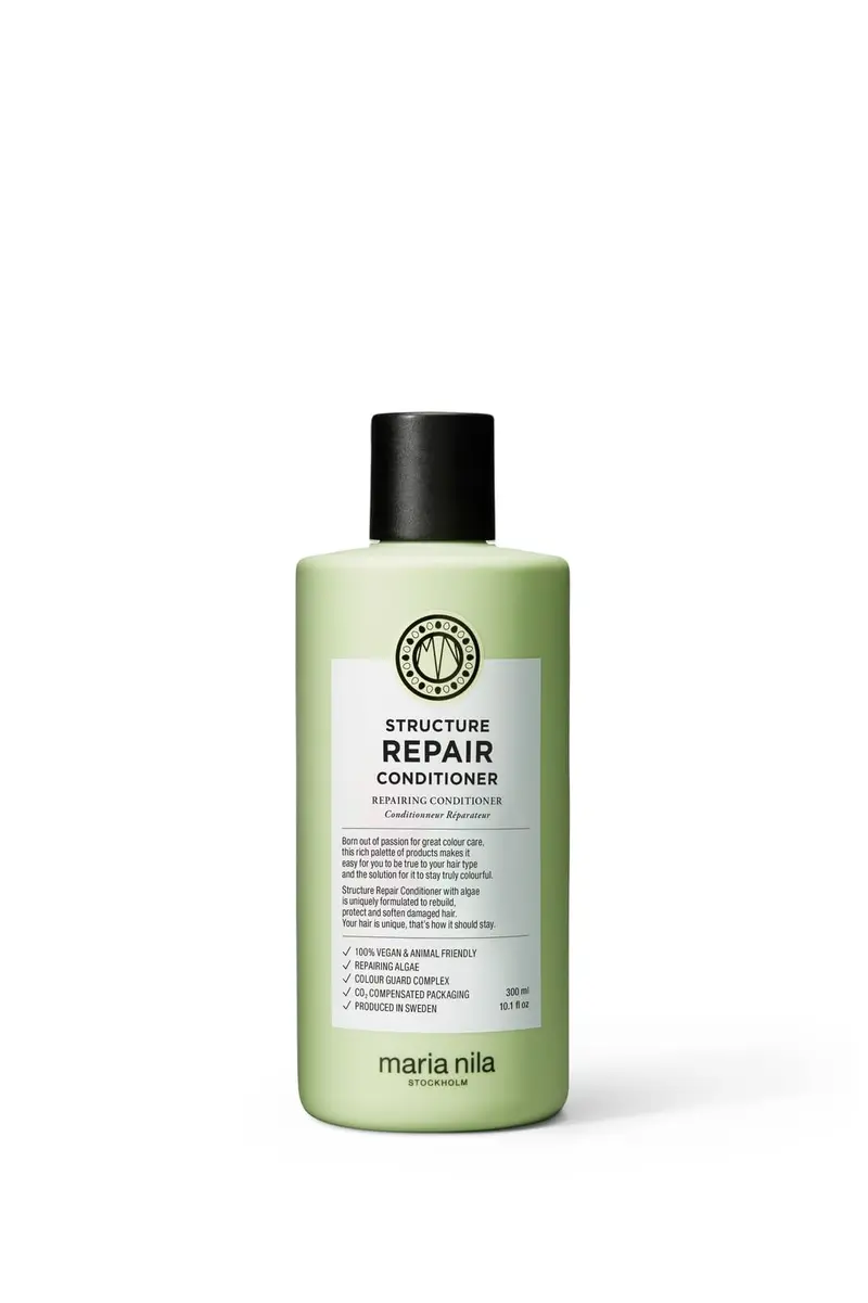 Maria Nila Structure Repair – Après-Shampoing Réparateur pour Cheveux Abîmés et Traités, 300 ml, Végan et Sans Sulfates