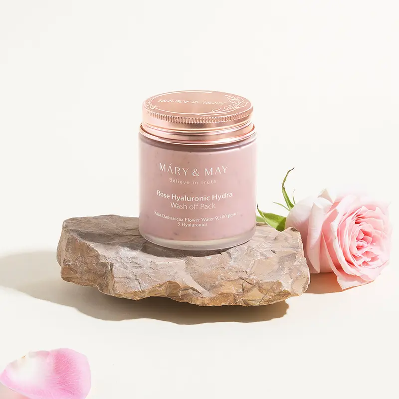 [MARY & MAY] Masque hydratant vegan à la rose et à l'acide hyaluronique, 125 g