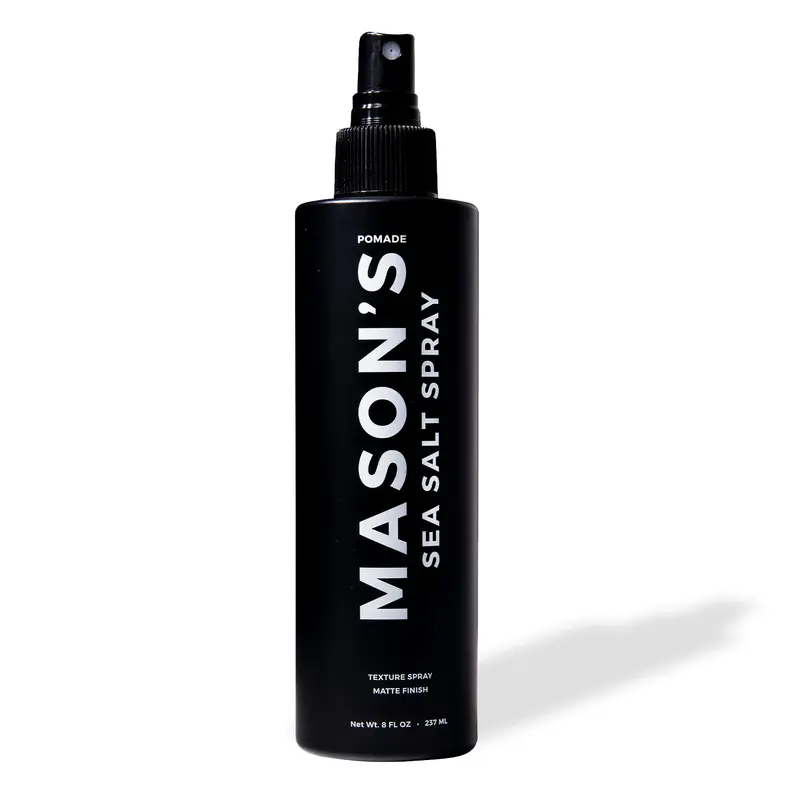 Mason’s Pomade – Aérosol sel de mer pour cheveux – Volume, texture et hydratation légère avec aloé véra et huile d’argan – Parfum Montagne – 240 ml