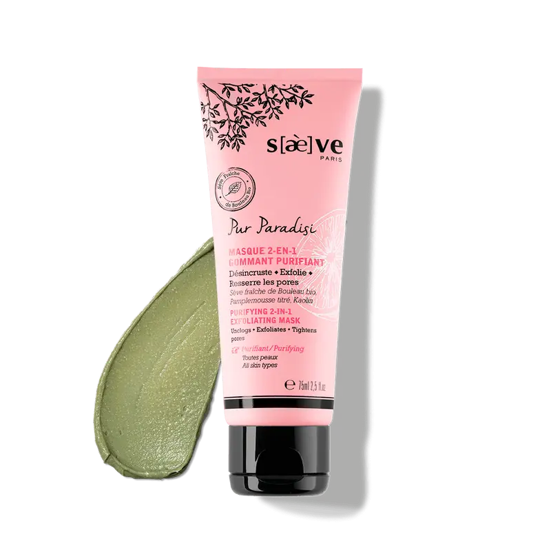 Masque 2-en-1 Gommant Purifiant – 75 ml