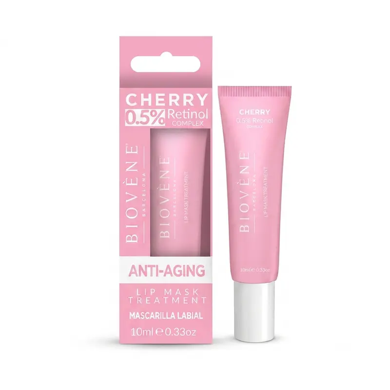 Masque à Lèvres au Complexe de Rétinol 0,5% à la Cerise – Biovène Barcelona