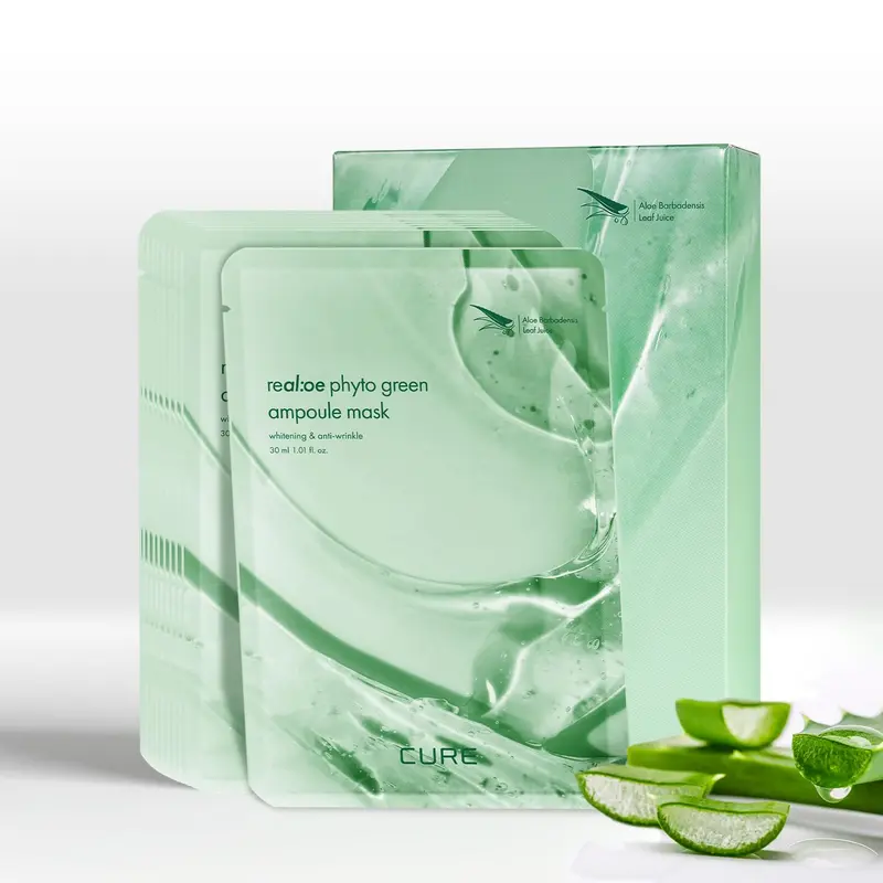 Masque Ampoule Phyto Green Cure Real – 10 Masques Hydrogel Aloe