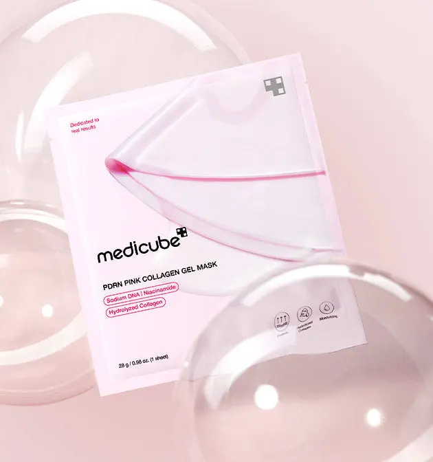 Masque gel au collagène rose PDRN medicube 28g X 8ea