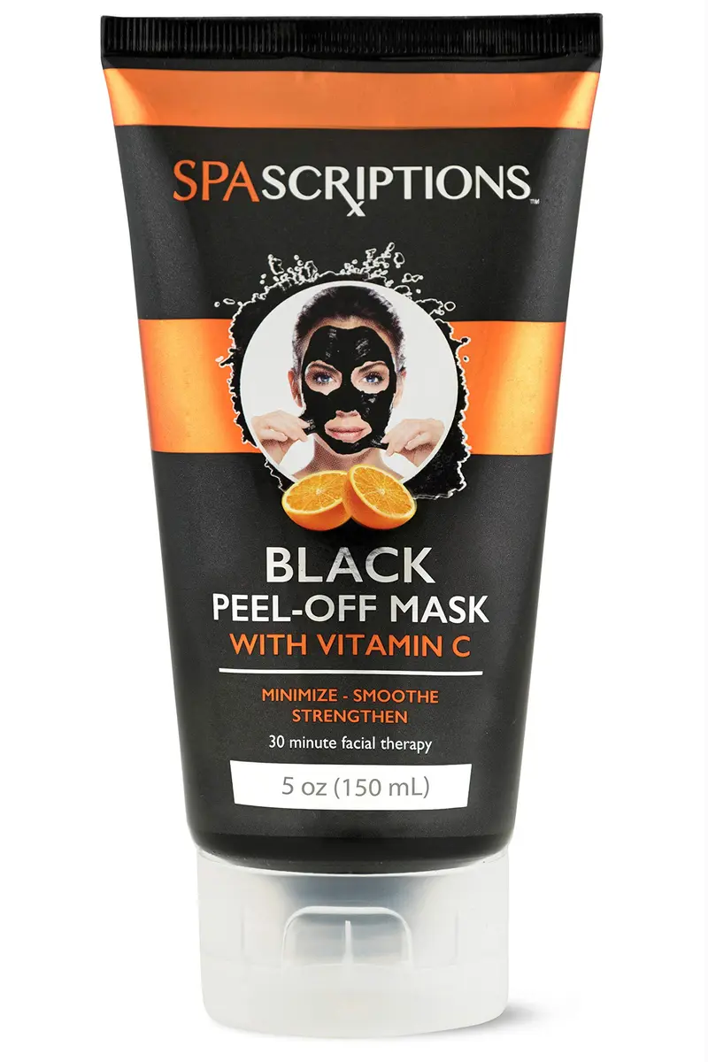 Masque Noir Pelable SpaScriptions – Vitamine C pour Éclat et Hydratation