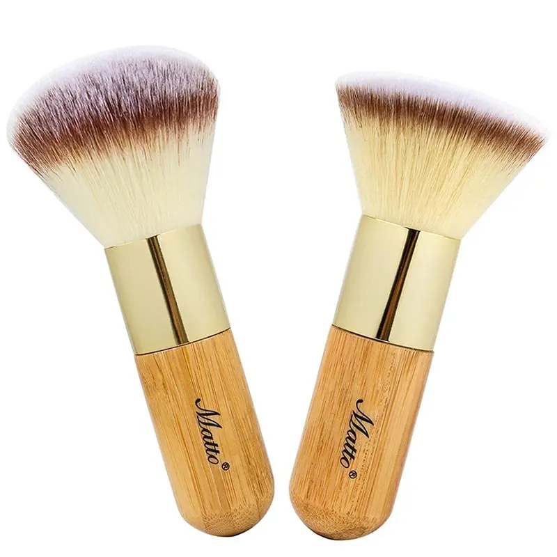 Matto – Ensemble de 2 pinceaux visage Kabuki plat et rond