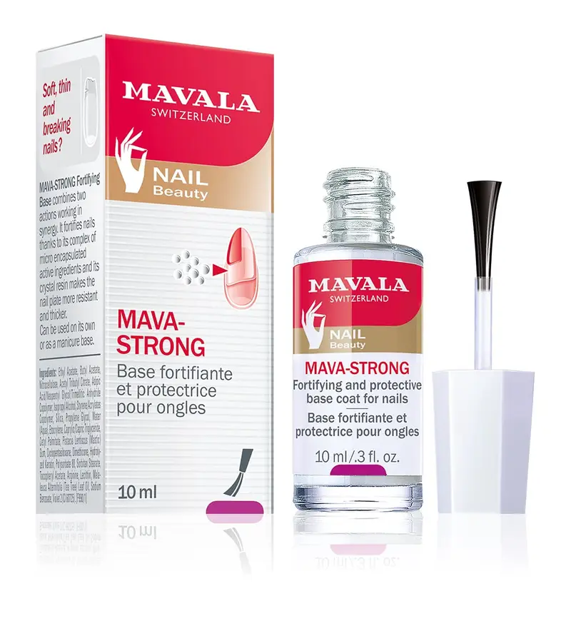 MAVALA Mava-Strong Base Fortifiant – Ongles Sains et Résistants | Base Incolore 0,3 oz