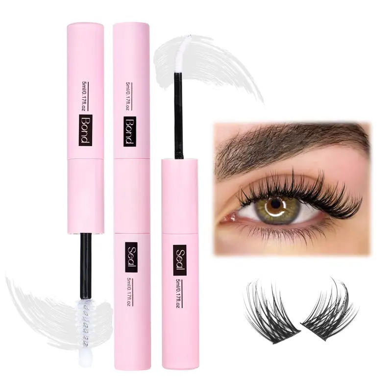 Mavphnee Liaison et Scellement pour Cils — Colle transparente 2-en-1, tenue longue durée
