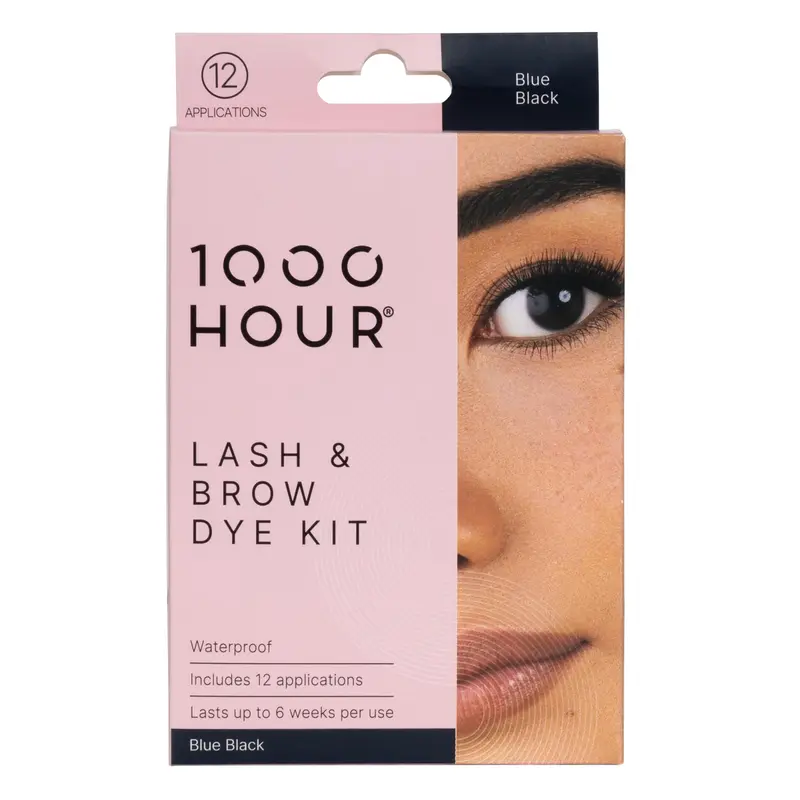 MaxRelief – Kit Professionnel Sourcils et Cils Bleu-Noir, Gel Longue Durée, 12 Applications