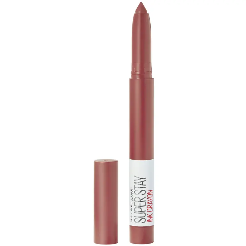 Maybelline Crayon Lèvres Matte à Pointe Précise – Longue Tenue jusqu’à 8H, Teinte Profiter de la Vue, Rouge Brun, 1 unité