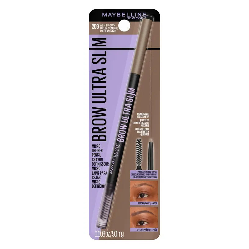 Maybelline Express Brow Ultra Slim – Crayon Sourcils Précision 1,5 mm, Neuf Teintes