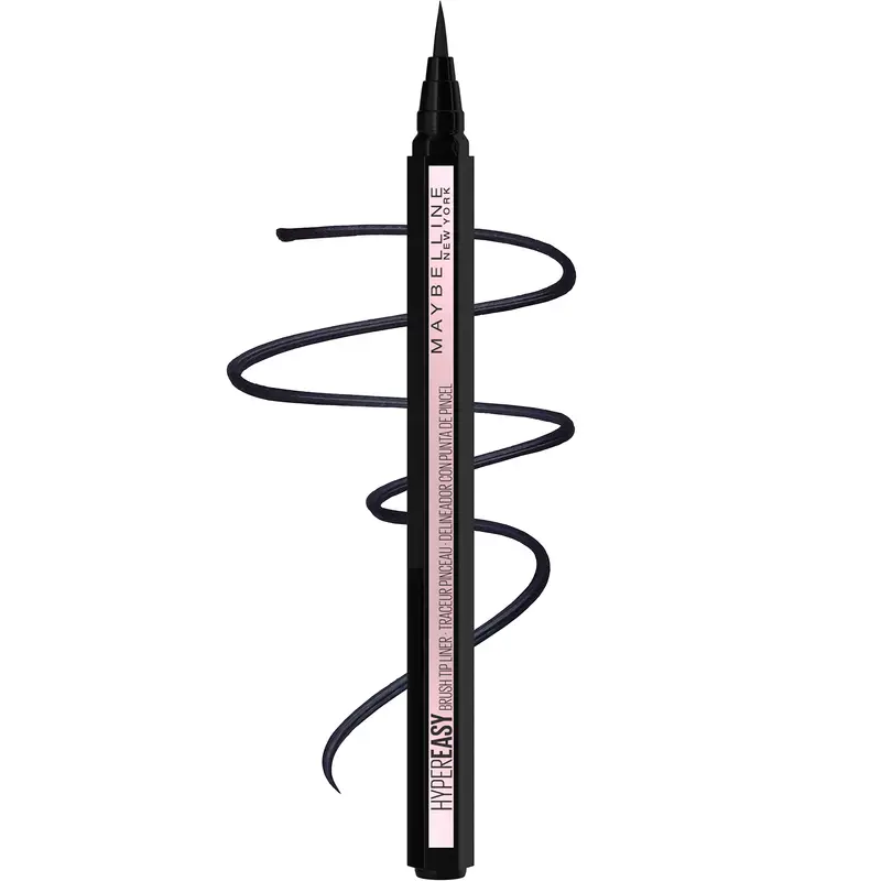 MAYBELLINE Hyper Easy Liquid Pen – Eyeliner liquide sans bavure, fini satiné, waterproof, Pitch Black