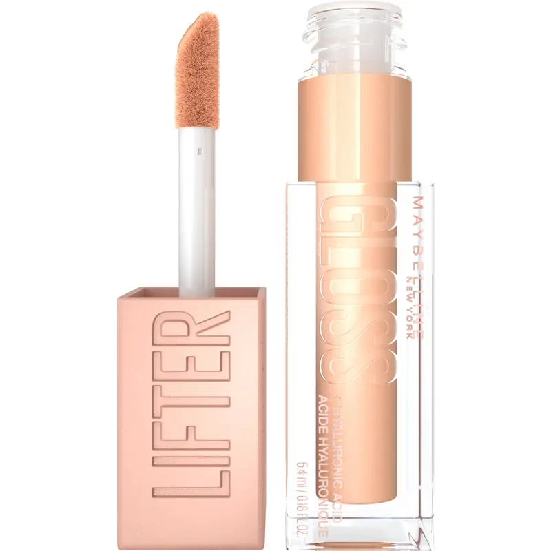 Maybelline Lifter Gloss Bronzed – gloss hydratant à l’acide hyaluronique, fini brillant, teintes Soleil (0,18 oz / 5,1 ml)