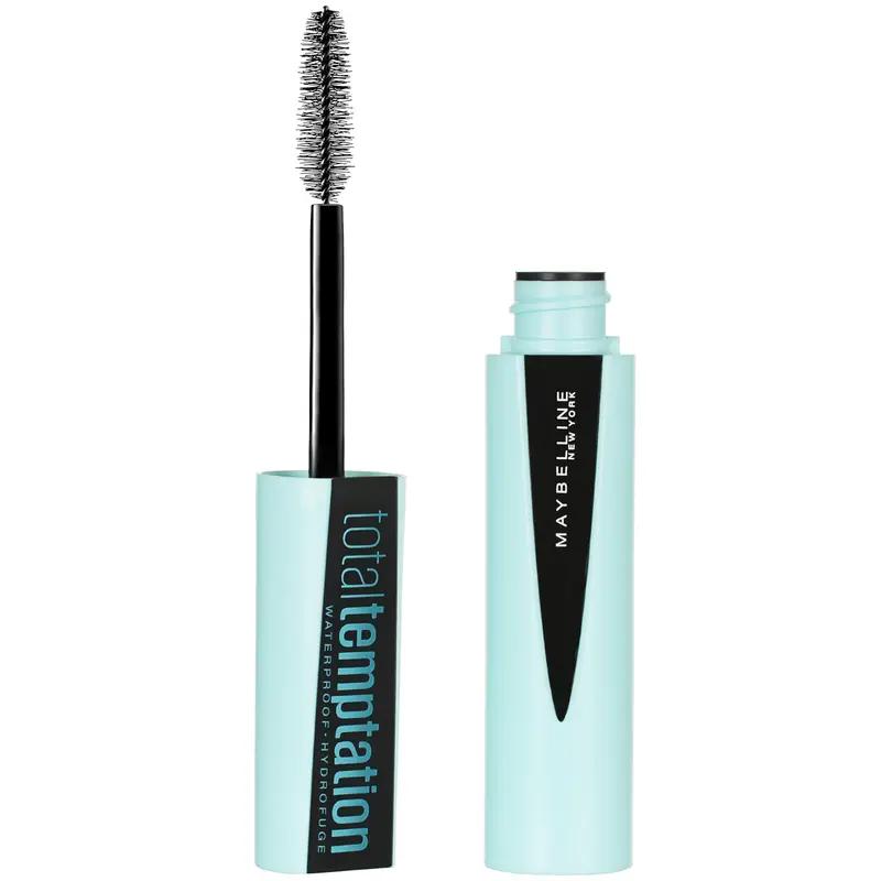 Maybelline New York Mascara Total Temptation Waterproof – Volume, Cils Séparés, Noir Très Noir