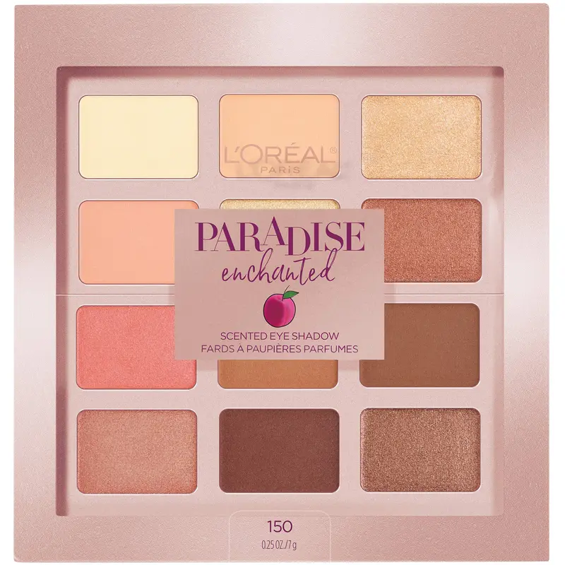 MAYBELLINE Paradis Enchanté – Palette parfumée de fards à paupières, 12 teintes chaudes, 0,25 fl oz