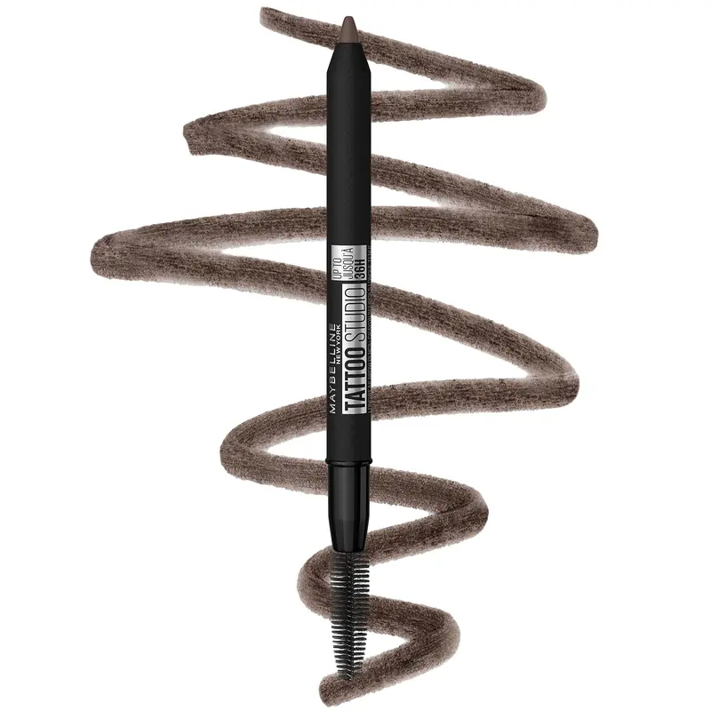 Maybelline TattooStudio Crayon Sourcils Waterproof – Longue Tenue 36H Brun Foncé