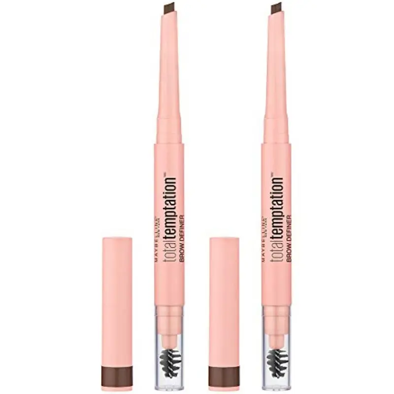 Maybelline Total Temptation Crayon Sourcils Marron Moyen – Lot de 2