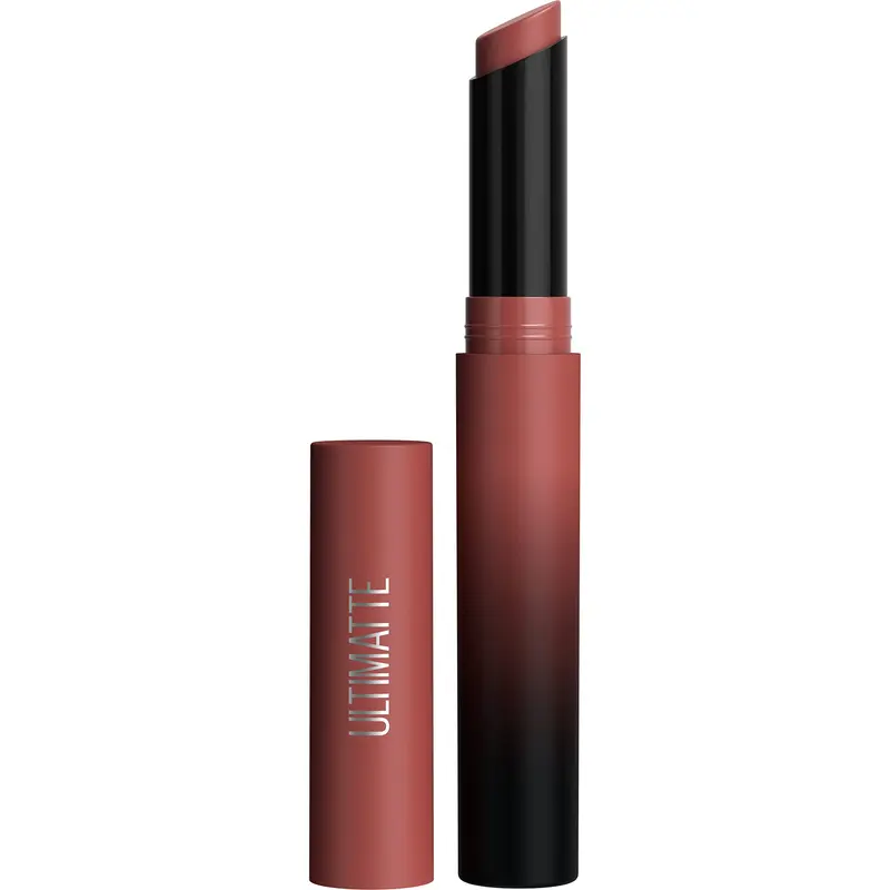 Maybelline Ultimatte Slim — Rouge Mat Ultra Pigmenté, Teintes Chaudes et Neutres