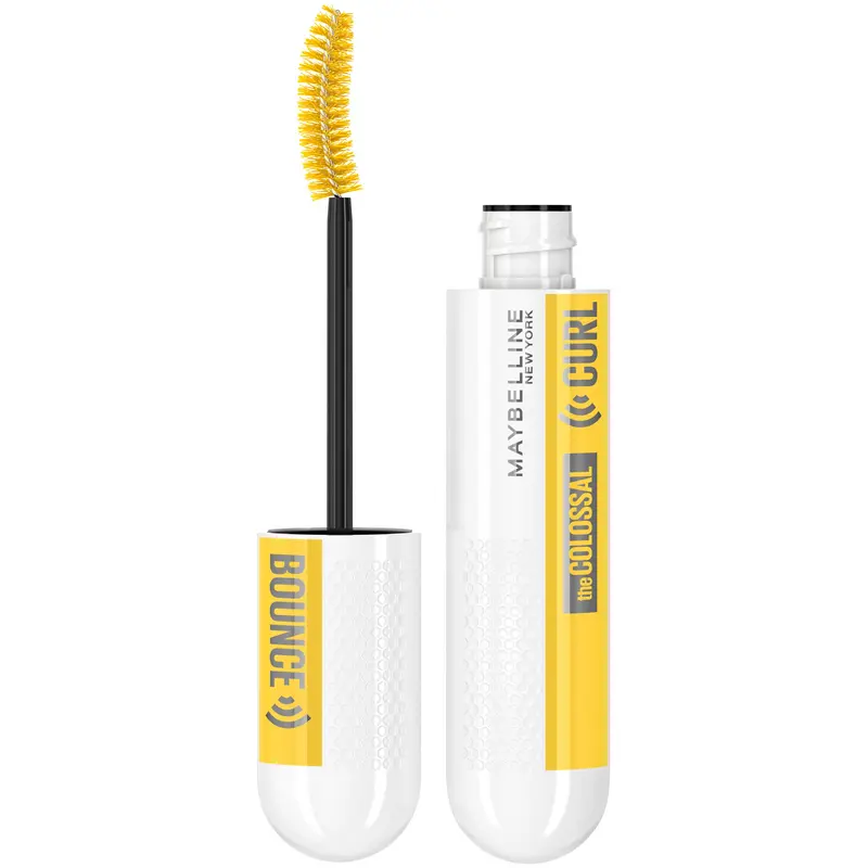 Maybelline Volum' Express Colossal Curl Bounce Mascara – Cils volumisés et bouclés, Noir Intense, 1 unité