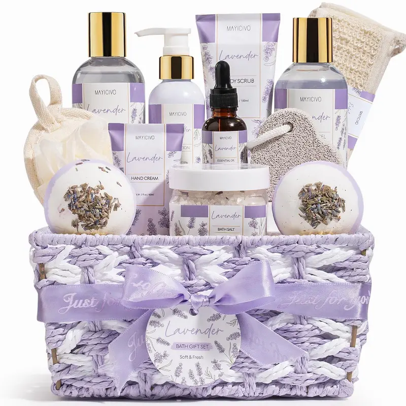 MAYICIVO Coffrets Spa Lavande – Cadeaux pour femmes et bien-être