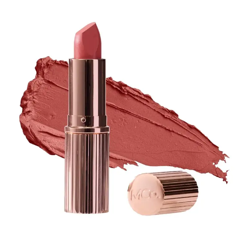 MCoBeauty Crème Matte Luxe Rouge à Lèvres – Rose Saturn, Peach Coral | Haute Pigmentation, Hydratant, Végane et Sans Cruauté