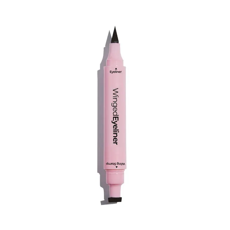 MCoBeauty – Duo Estampe d'Aile et Liner Noir Intense – Stylo double pointe pour un regard oeil-de-chat