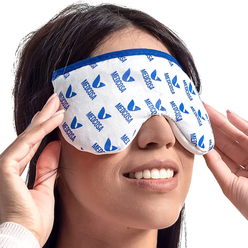 Medcosa — Masque Yeux Humide Chauffant Naturel pour Yeux Fatigués et Sécheresse Oculaire
