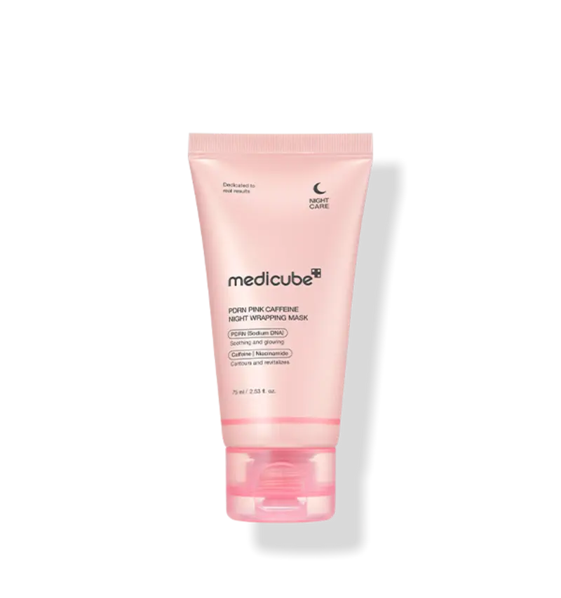 medicube PDRN Masque de nuit enveloppant à la caféine rose 75 ml